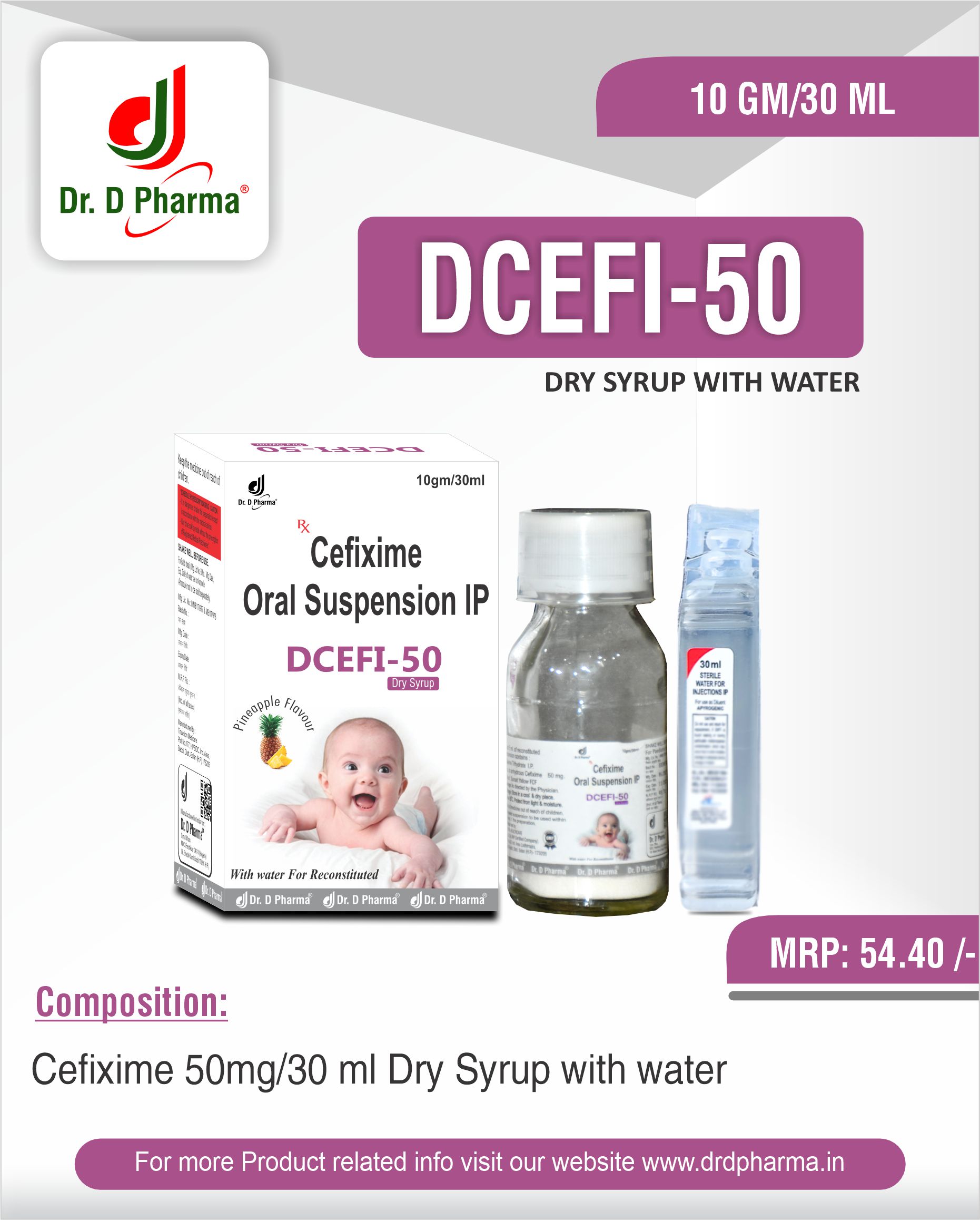 DCEFI-50 WITH WATER Dry Syrup
